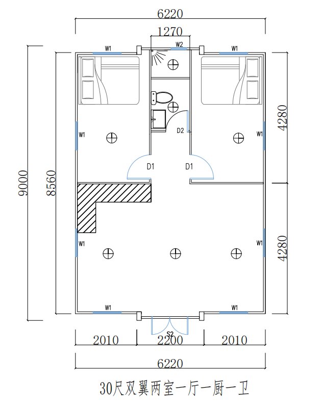 Expandable floor plan source drawing 12