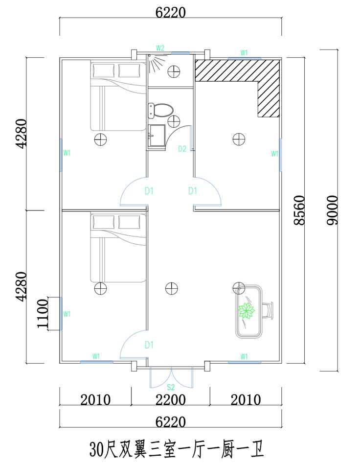 Expandable floor plan source drawing 16